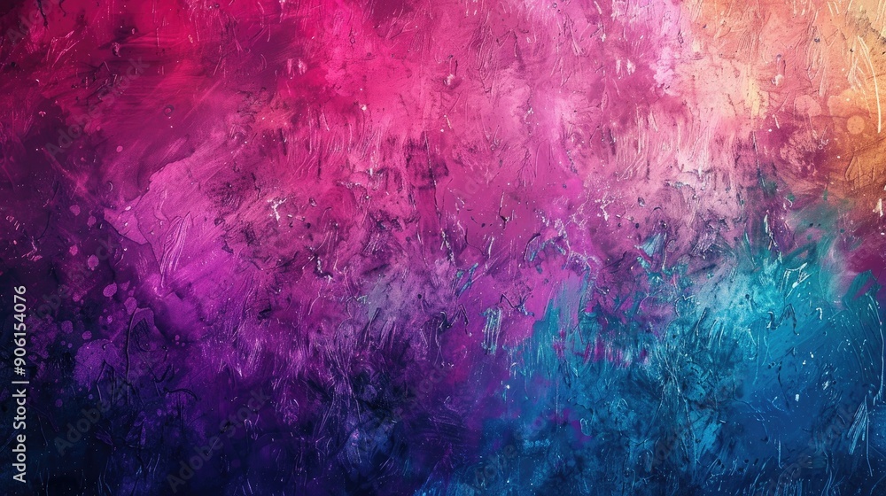 Poster abstract multicolored grunge texture with vibrant painted background elegant space for text