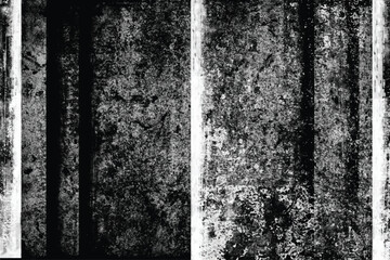 Black and white grunge abstract background. Grungy frame. Vector illustration
