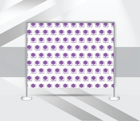 creative step and repeat banner backdrop design template