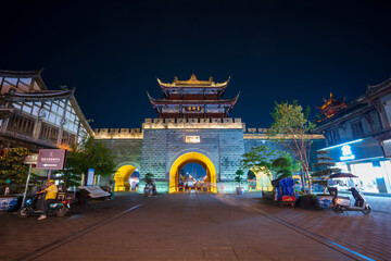 Fototapeta premium Guanxian Ancient City in Dujiangyan, Sichuan, China