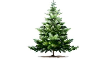 Obraz premium christmas tree isolated on white background,,generative ai