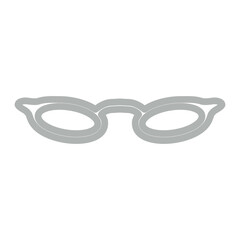 Glasses Line Grey Icon Design