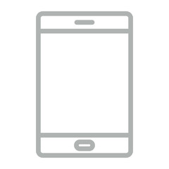 Mobile Line Grey Icon Design