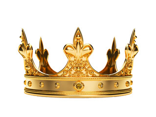 a gold crown with diamonds