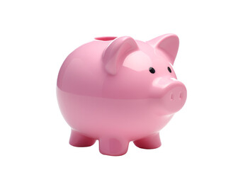 a pink piggy bank