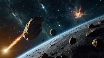 spaceship in the sky