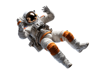 an astronaut in space suit