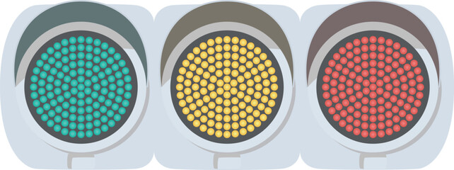 LED式交通信号機（全点灯） © tam