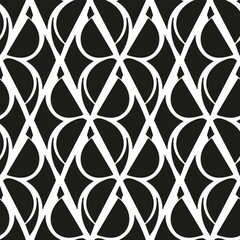 Abstract seamless pattern of hand-drawn elements