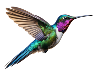 a colorful hummingbird flying