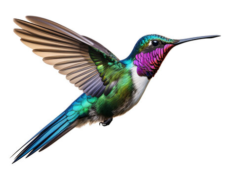 a colorful hummingbird flying
