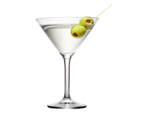 a martini glass with olives on it