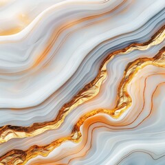 Obraz premium Elegant marble texture with golden veins and fluid abstract patterns. Perfect for backgrounds, design, and artistic projects.
