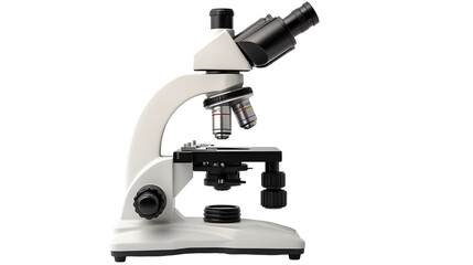 microscope on white background, generative ai
