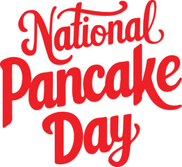 National Pancake Day Vector art illustration 