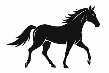 
morgan horse silhouette, horse silhouette vector