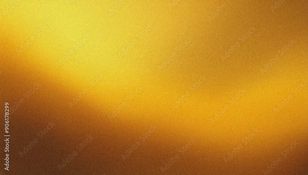 Poster abstract textured gold background with a grainy texture and a diagonal gradient from light to dark