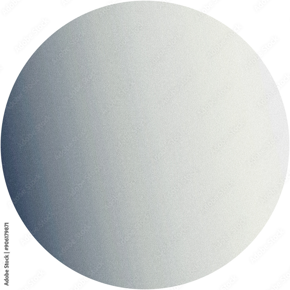 Poster circular shape with a grainy texture on a transparent background, ideal for abstract design projects