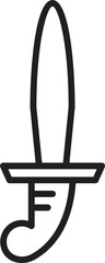 Rapier Line Icon