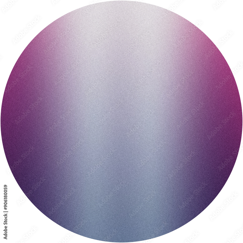 Poster circular gradient with a textured look, blending from pink to blue against a see through backdrop