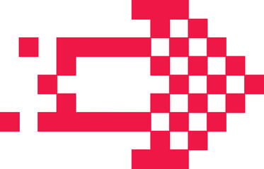 Obraz premium Arrow Pixel Art