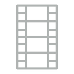 Movie Vector Line Grey Icon Design