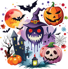 Fototapeta premium Halloween Vactor Design