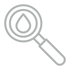 Hematology Vector Line Grey Icon Design