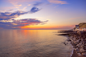 Obraz premium Sunrise in Sheringham UK.