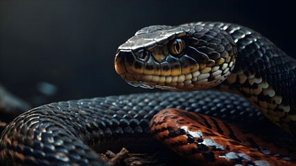 Obraz premium close up of a snake in the zoo