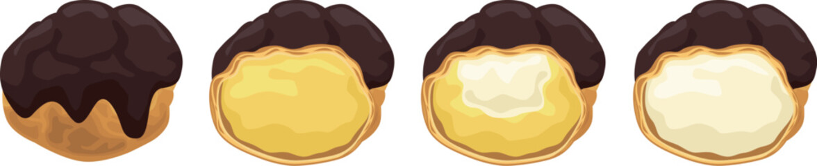 チョコがけシュークリームセット