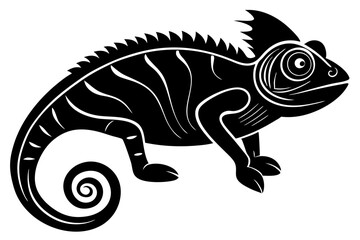 
Chameleon silhouette, Chameleon Vector art, Chameleon Clipart black Silhouette


