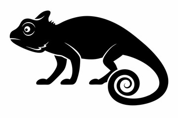 
Chameleon silhouette, Chameleon Vector art, Chameleon Clipart black Silhouette

