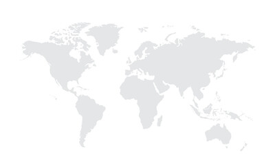 World map Grayscale,isolated on white background for website layouts,background,education, precise,customizable,Travel worldwide,map silhouette backdrop,earth geography, political,reports.