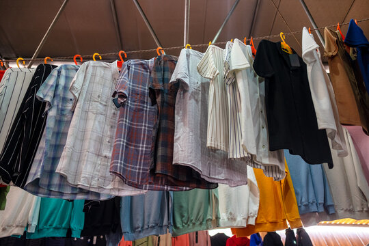 Clothes on a local market 