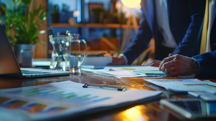 Fototapeta premium Business consultant meeting is discussing financial situation