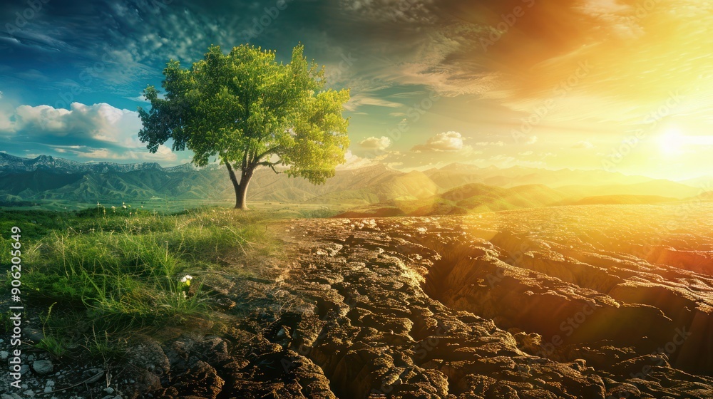 Poster ai and climate modeling: scientists using ai to create detailed climate models and predict future en