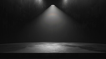 black background with a spotlight in the middle