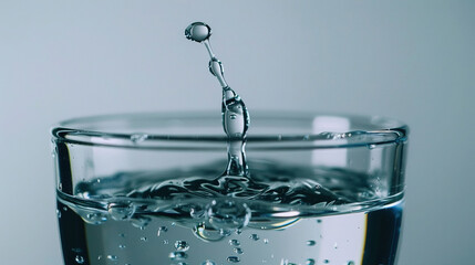 close-up of water droplets in a glass