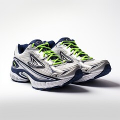 men's running shoes on the white background 