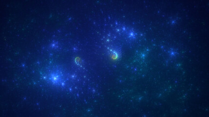 3D manual rendering abstract multicolor supernova fractal light background. Its not AI Generatd illustration.