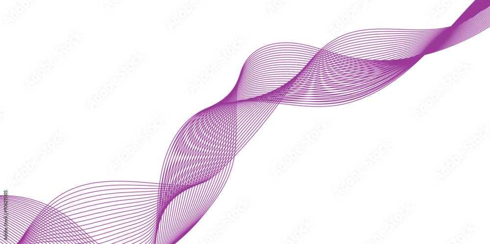 Poster abstract pink color wave element for design. digital frequency track equalizer. stylized line art ba