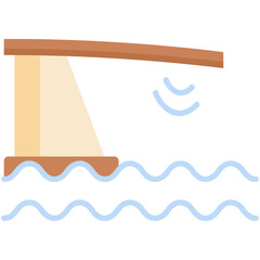 Water Trampoline Illustration