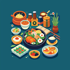 Creative Collection of various Fast Food Design 
