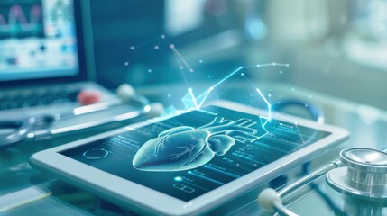 Modern Cardiac Monitoring System Integrating with Tablet for Real-Time Heart Health Data in Hospital Setting