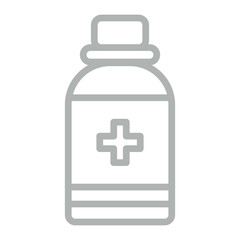 Fototapeta premium Syrup Vector Line Grey Icon Design