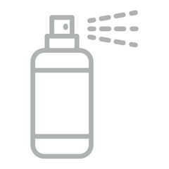 Spray Vector Line Grey Icon Design