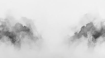 Plain White Watercolor Texture Background