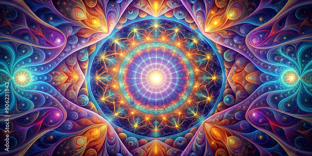 Poster expanded psychedelic consciousness generative by ai