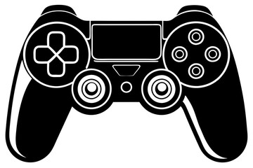 Game controller Silhouette vector, joystick icon vector silhouette

